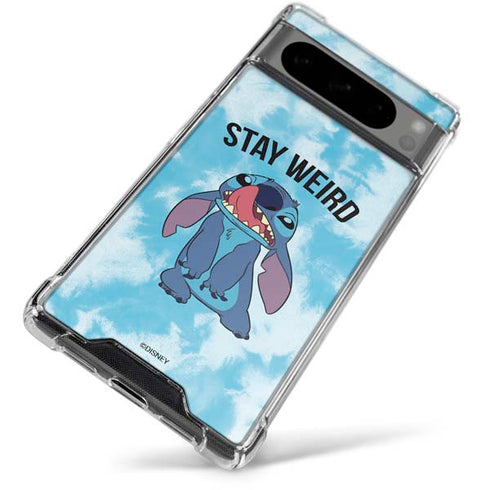 Disney Lilo and Stitch Stay Weird Google Pixel 8 Pro Clear Case